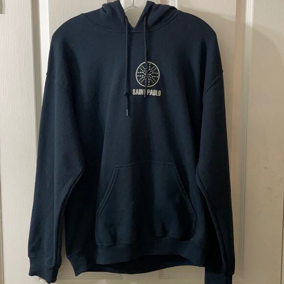 Kanye West Saint Pablo Concert Tour Hoodie Black M - Picture 1 of 9